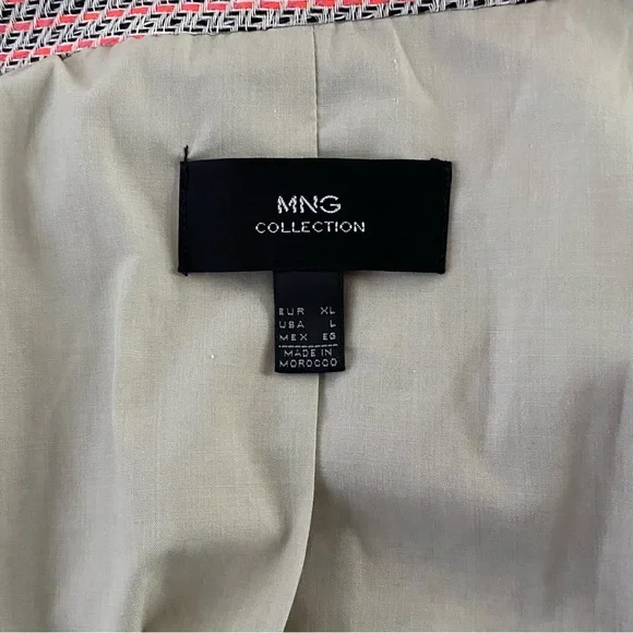 MNG Collection Pink/Black Asymmetrical Zip Jacket Women’s XL. EUC - Picture 7 of 9